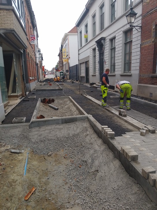 Wegenwerken Akkerstraat (vergroot foto)
